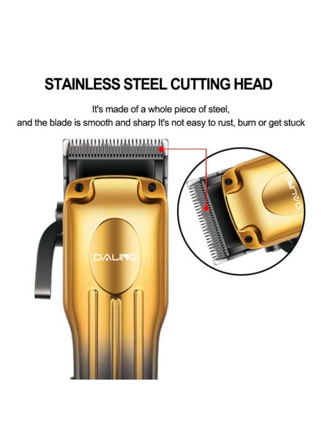 دالينغ ماكينة حلاقة الشعر الاحترافية DALING DL-0061، محرك قوي، شحن USB، شفرة قابلة للتعديل، رأس قص الشعر للرجال - Image 5